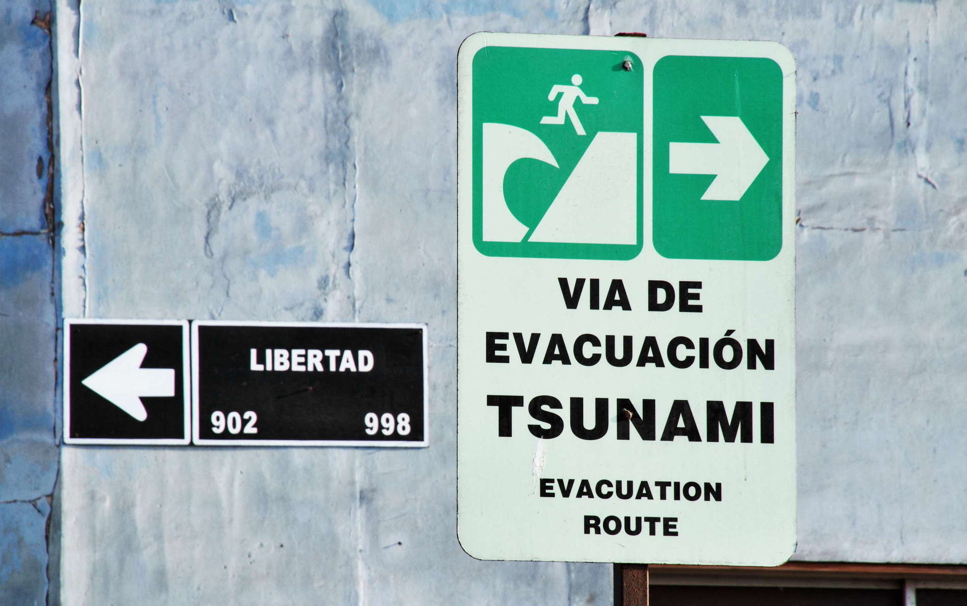 Iquique | Tsunami evacuation route