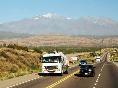 Mendoza  |  Highway 7 with Cordillera Frontal