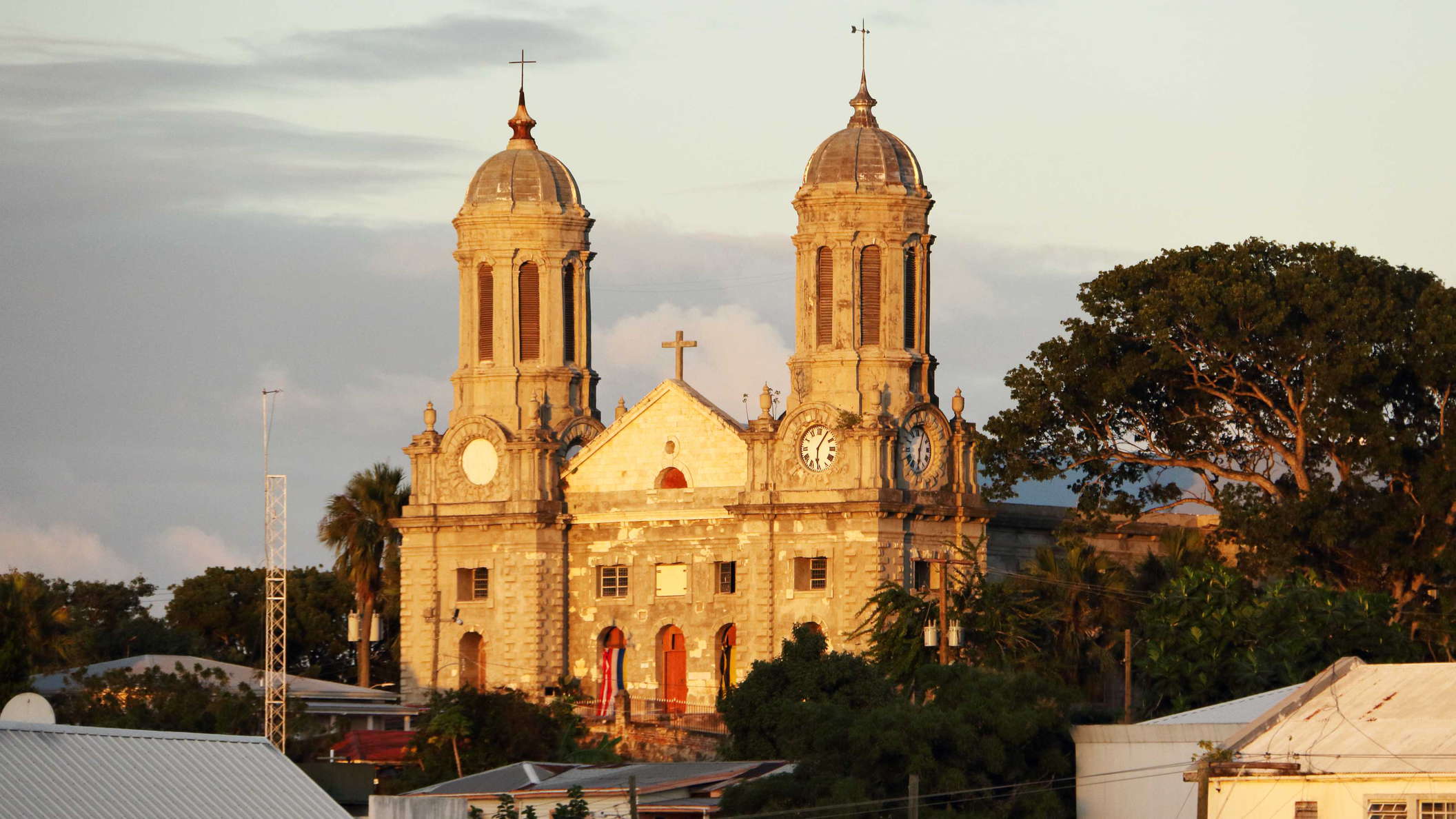 St. John's Cathedral at sunset