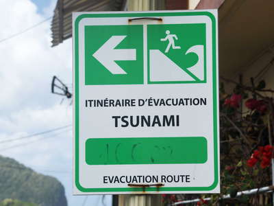 Grand'Rivière | Tsunami evacuation route