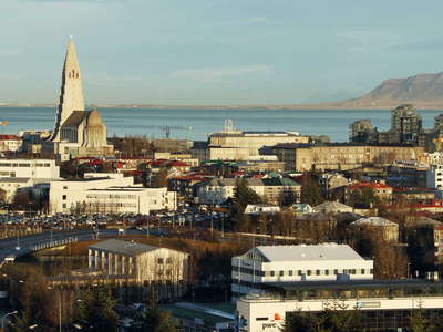 Reykjavik with Hallgrímskirkja