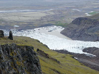 Svínafellsjökull | Terminus with proglacial lake