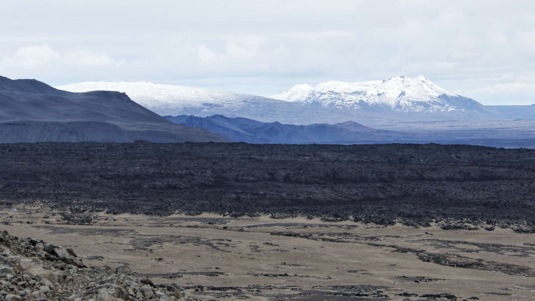 Dreki | Highland with Kollóttadyngja and lava field