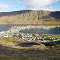 Skutulsfjörður panorama with Ísafjörður