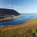 Skutulsfjörður panorama with Ísafjörður