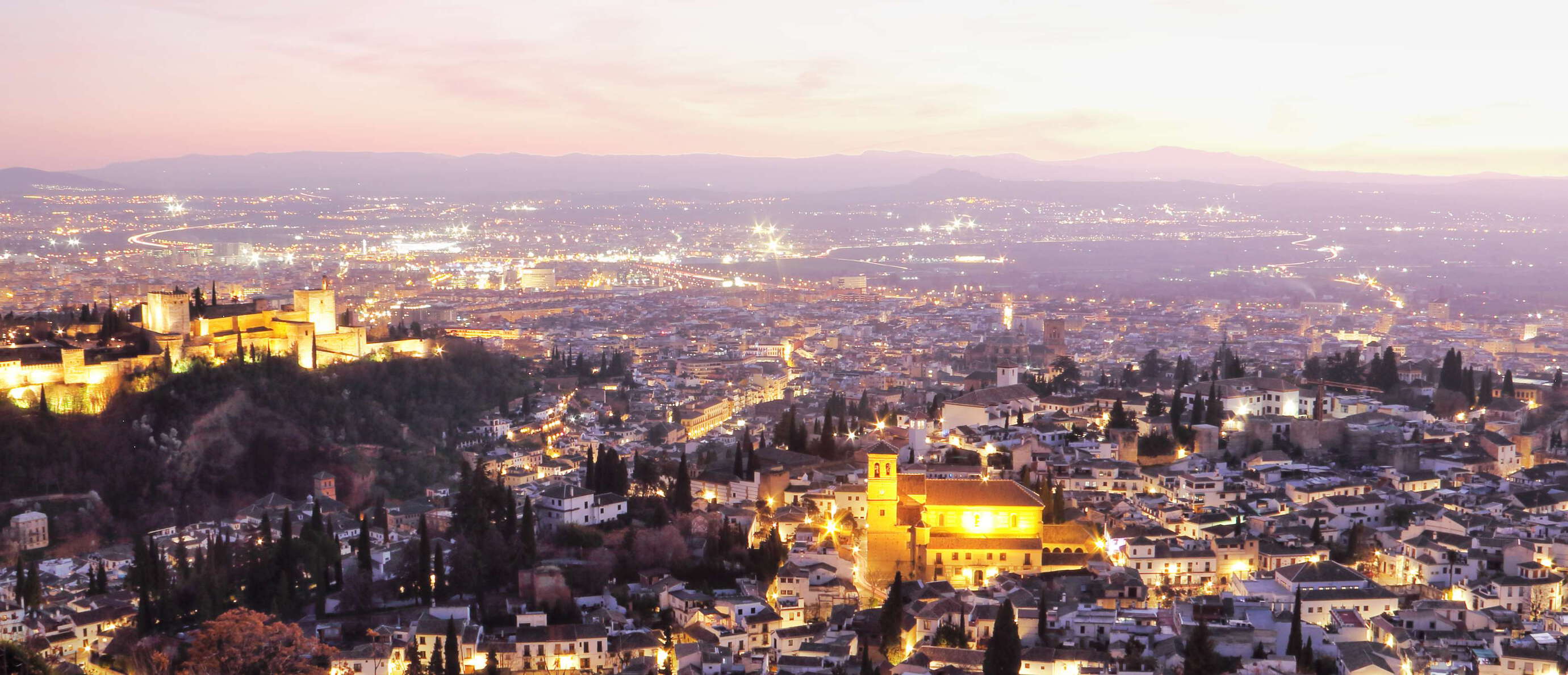 Granada after sunset