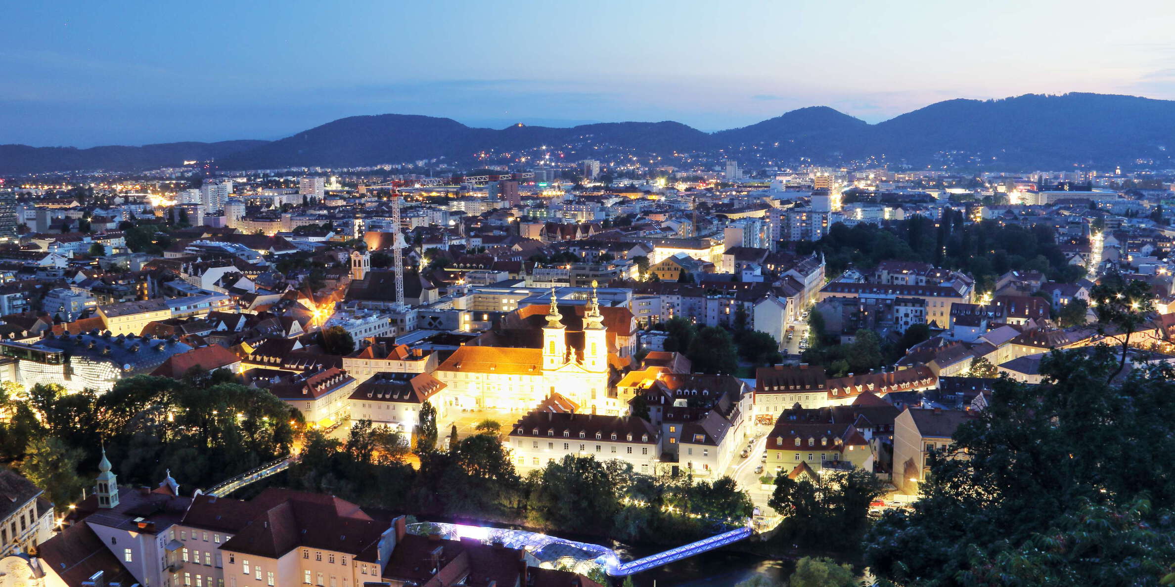 Graz at night