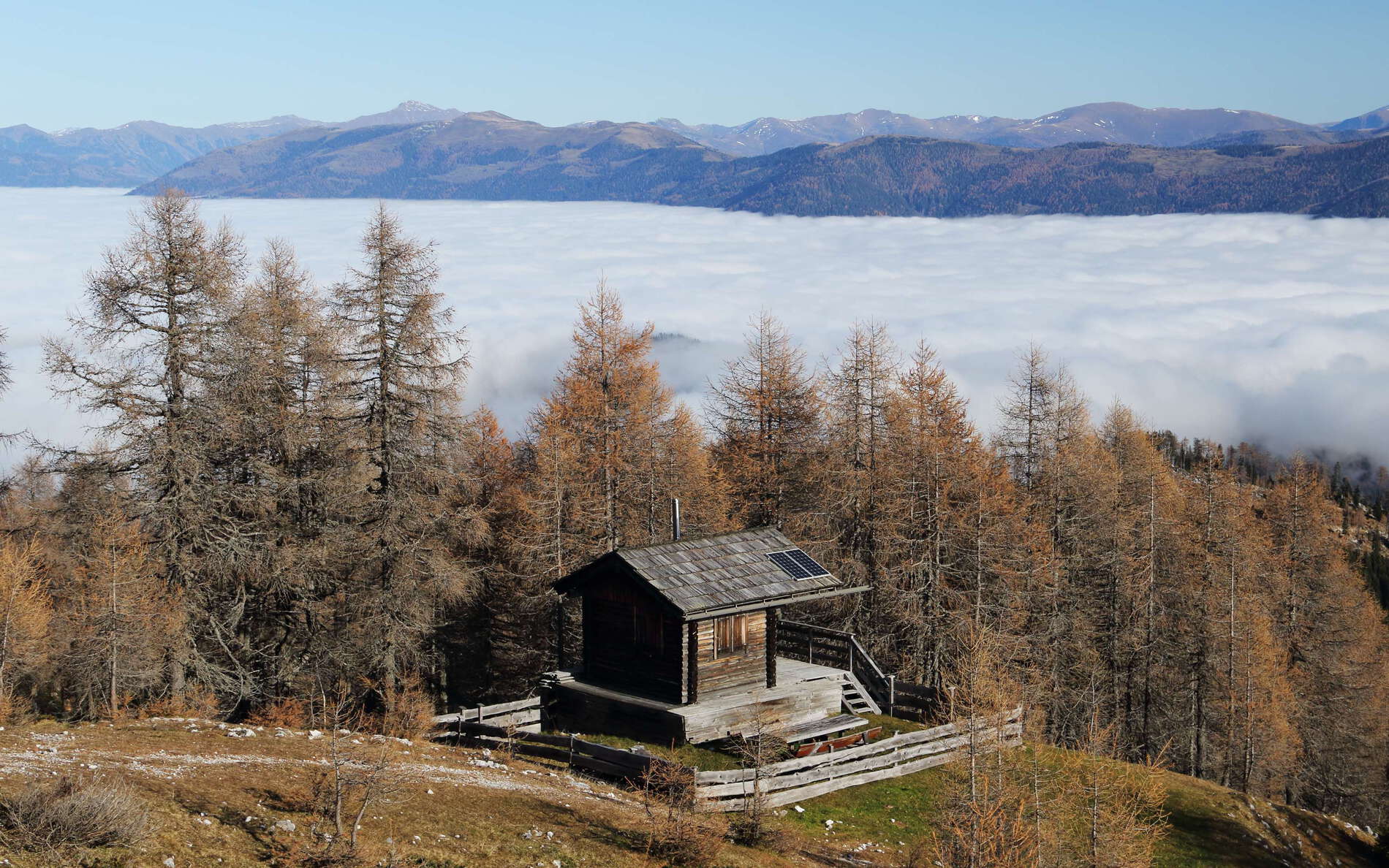 Dobratsch | Fog covering the Drau Valley