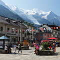 Chamonix with Bossons Glacier and Mont Blanc