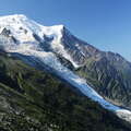 Mont Blanc with Glacier des Bossons