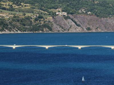 Lac de Serre-Ponçon with Pont de Savines