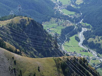 Cogne Valley with power line