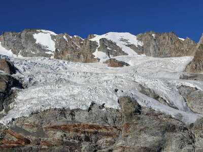 Tribolazione Glacier with Gran Paradiso and Punta Frassy