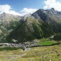 Saas Valley panorama with Saas-Fee