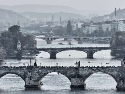 Praha | Vltava with bridge collection