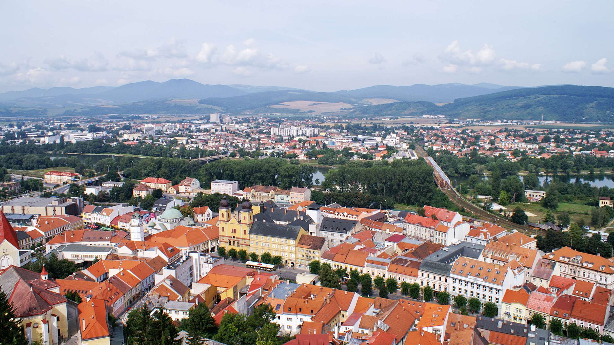 Váh Valley with Trenčín