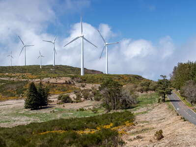 Paul da Serra with wind park