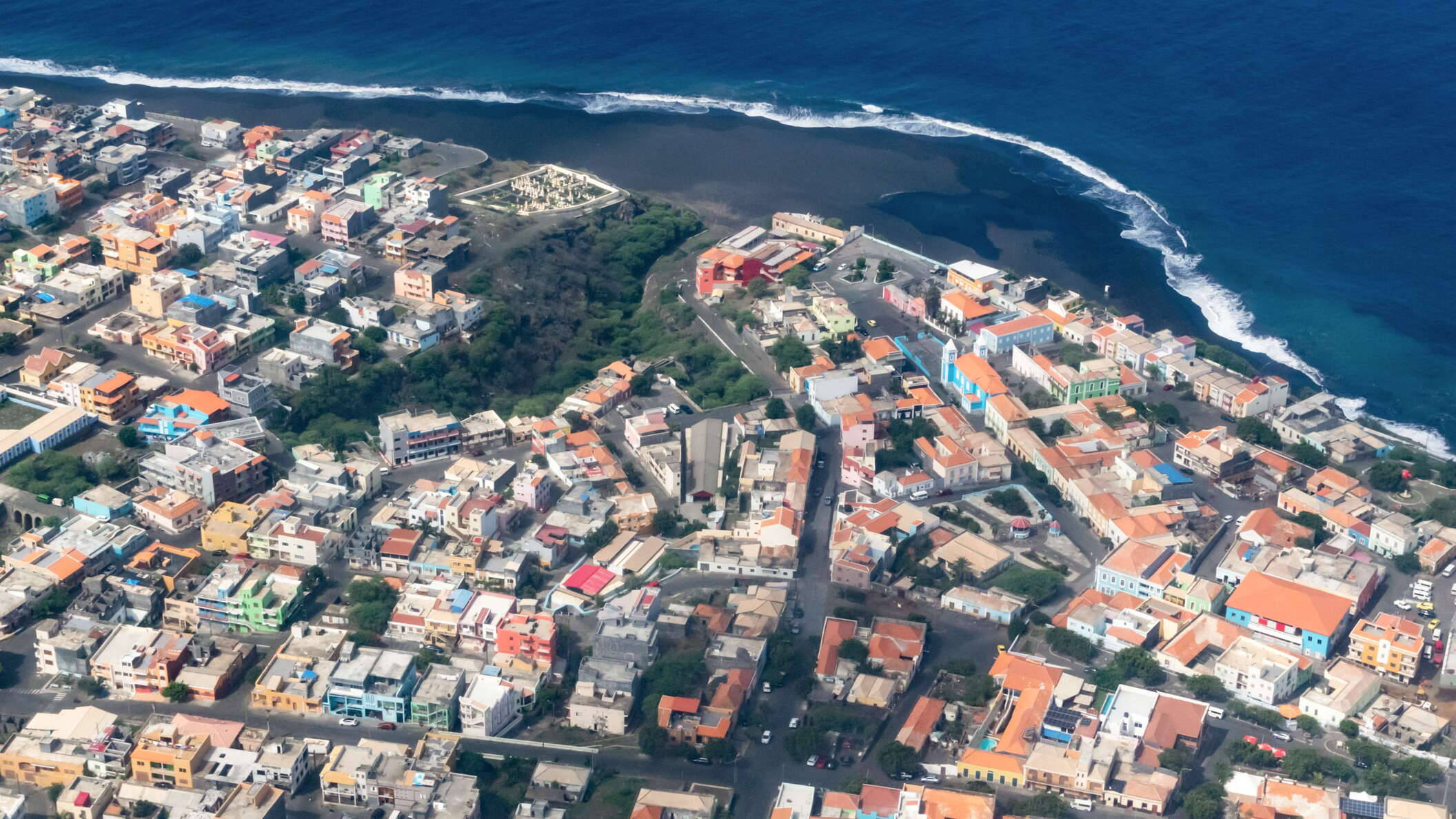 Fogo | Aerial view of São Filipe