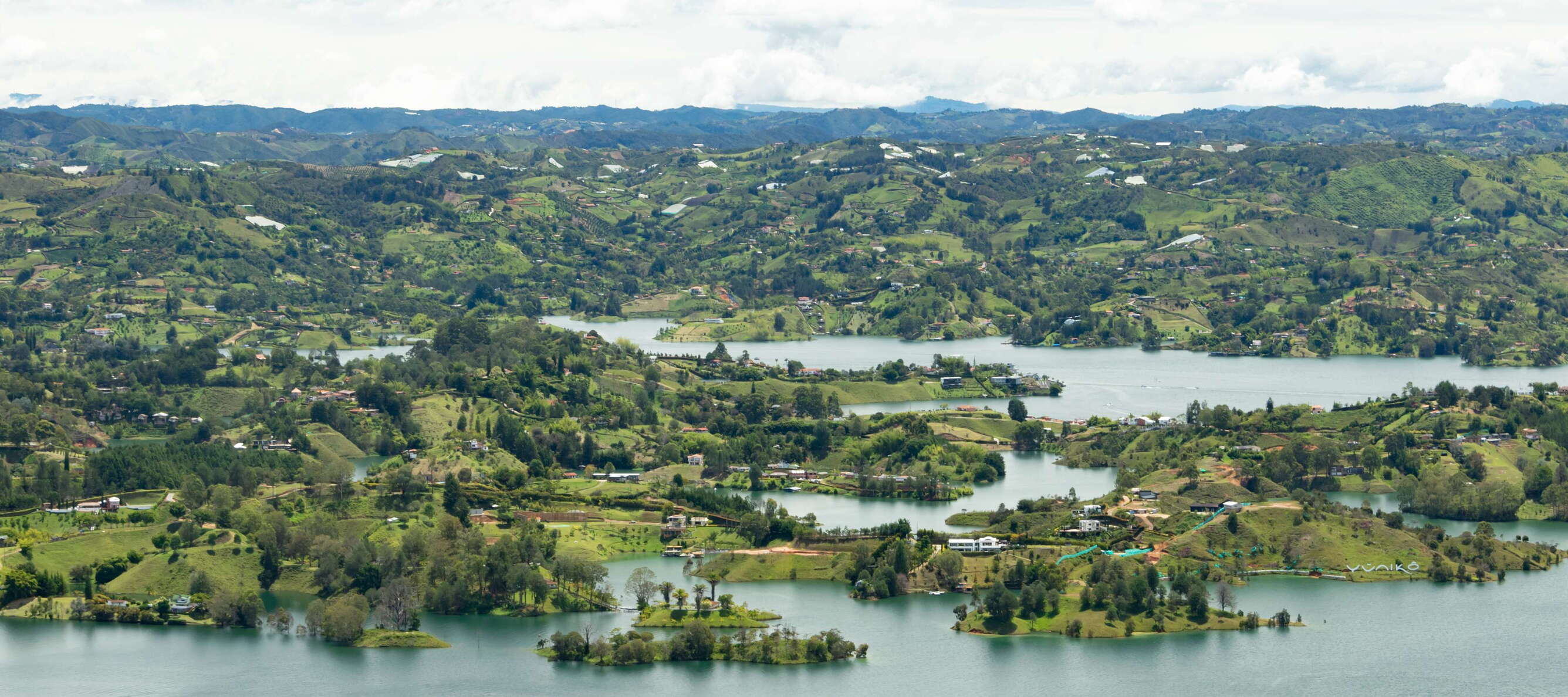 Eastern highlands of Antioquia with Embalse Peñol-Guatapé