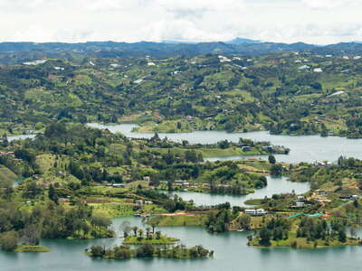Eastern highlands of Antioquia with Embalse Peñol-Guatapé