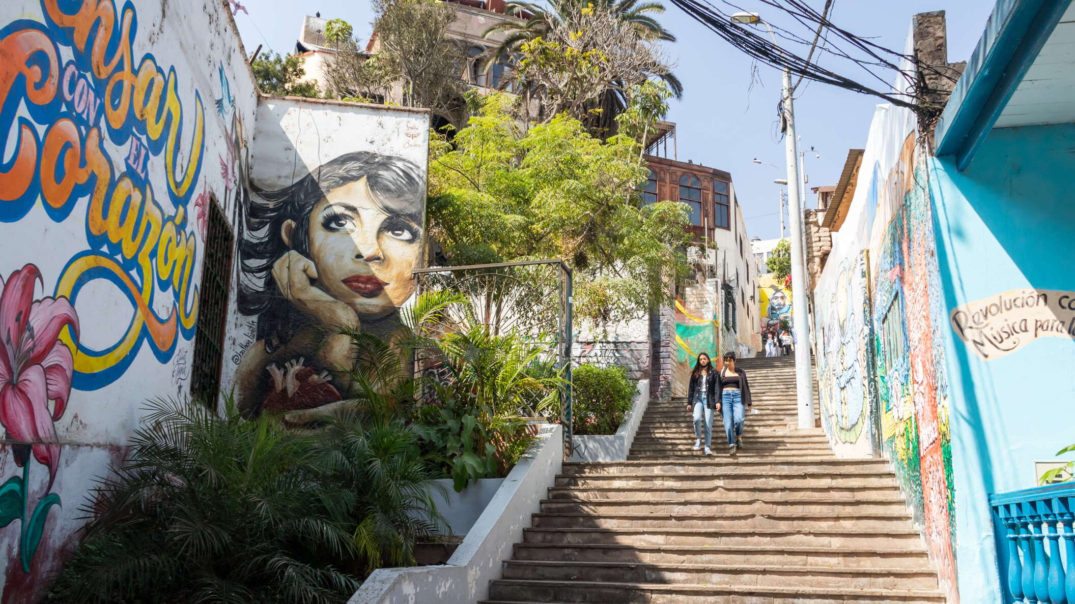 Lima | Barranco with stairway and street arts