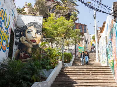 Lima | Barranco with stairway and street arts