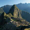 Machu Picchu with Huayna Picchu at sunrise