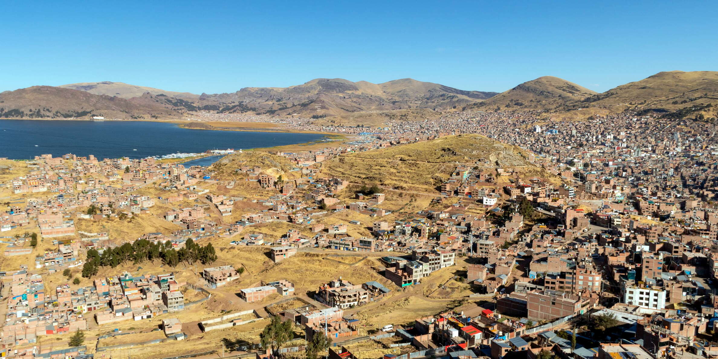 Puno with Lago Titicaca