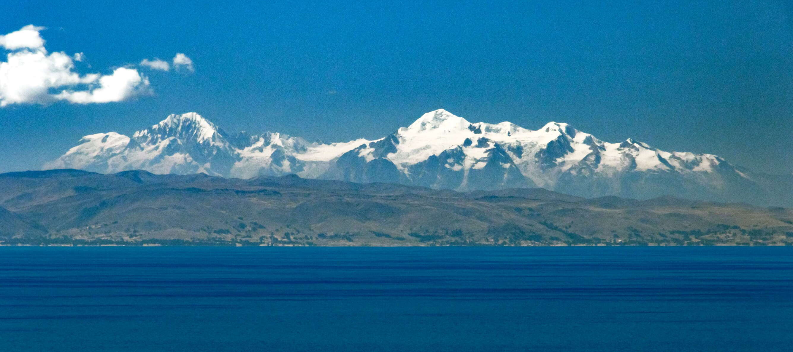 Lago Titicaca with Cordillera Real