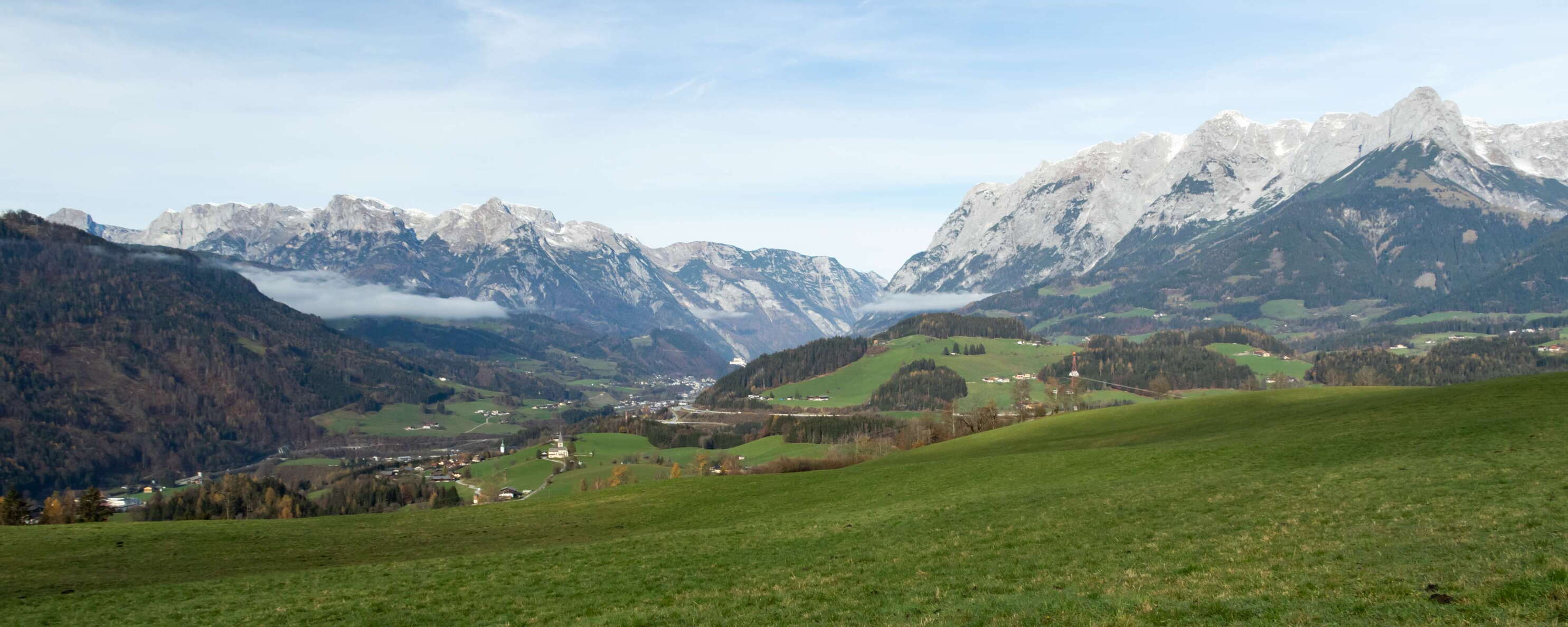 Salzach Valley with Hagengebirge and Tennengebirge