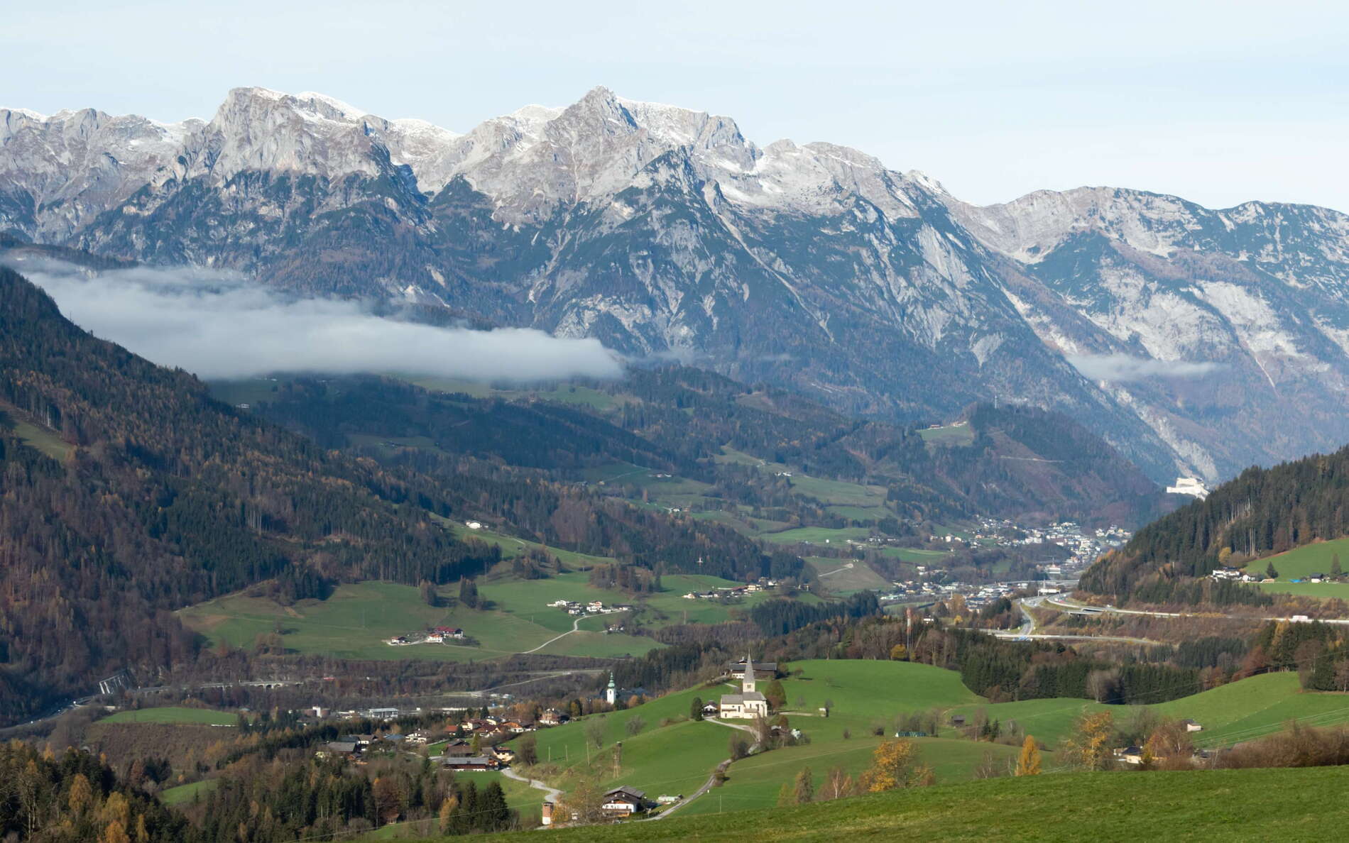 Salzach Valley with Hagengebirge 