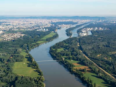 Danube with Lobau and Vienna