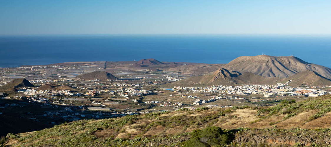 Southern slopes with Cabo Blanco and Montaña de Guaza