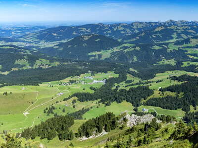 Bregenzerwald panorama with Nagelfluhkette