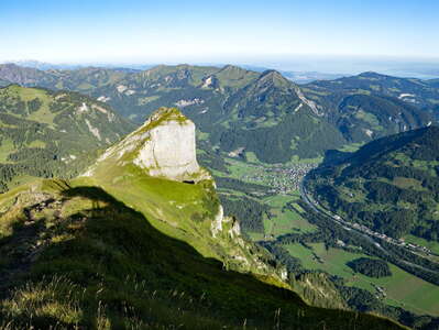 Bregenzerwald Mountains with Bregenzer Ach Valley