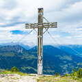 Blasenka | Summit cross and Großes Walsertal