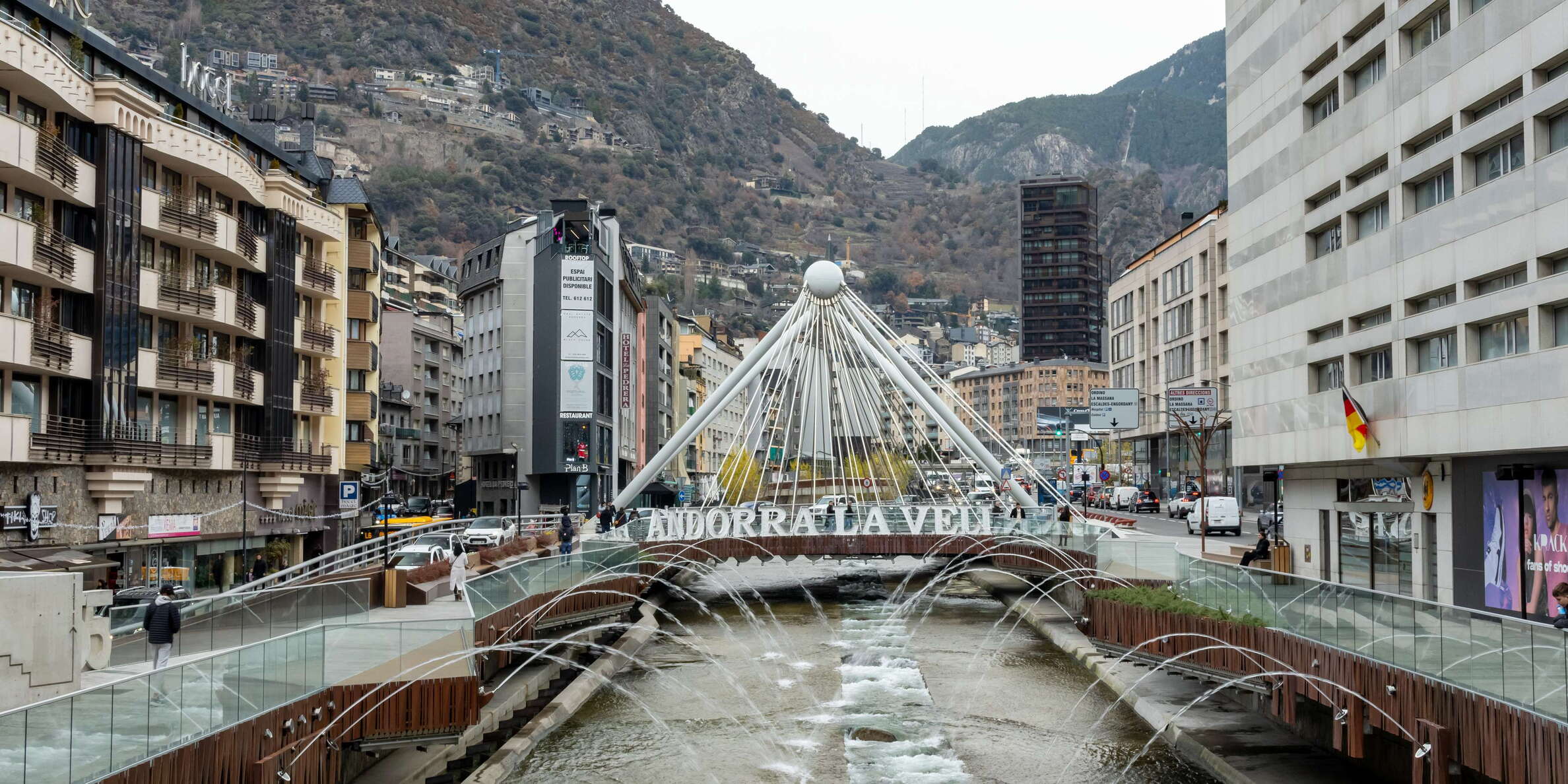 Andorra la Vella with Pont de Paris