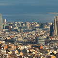 Barcelona with Torre Glòries and Sagrada Família