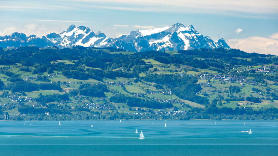 Bodensee with Altmann and Säntis
