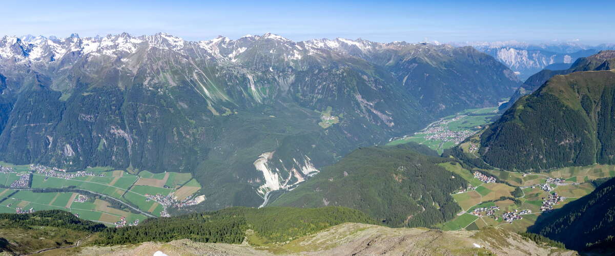 Ötztal with Köfels rock slide