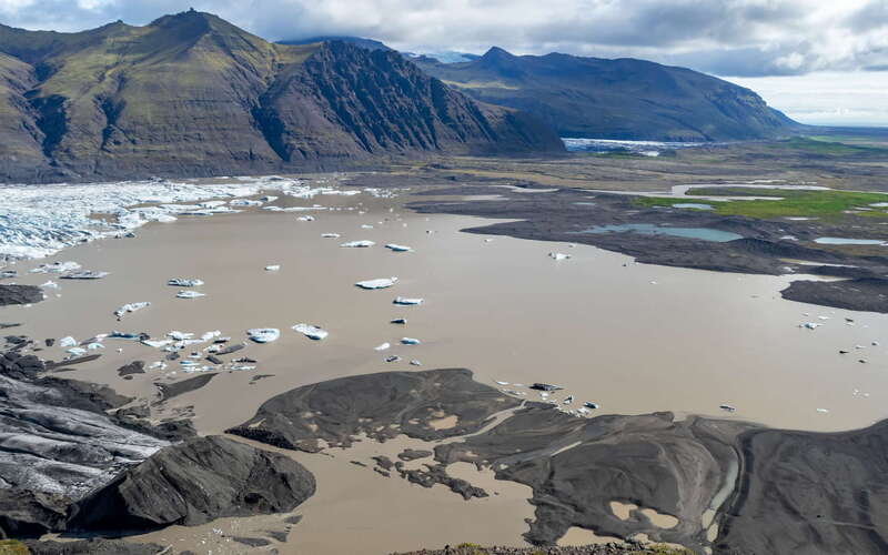 Skaftafellsjökull | Proglacial lake in 2019