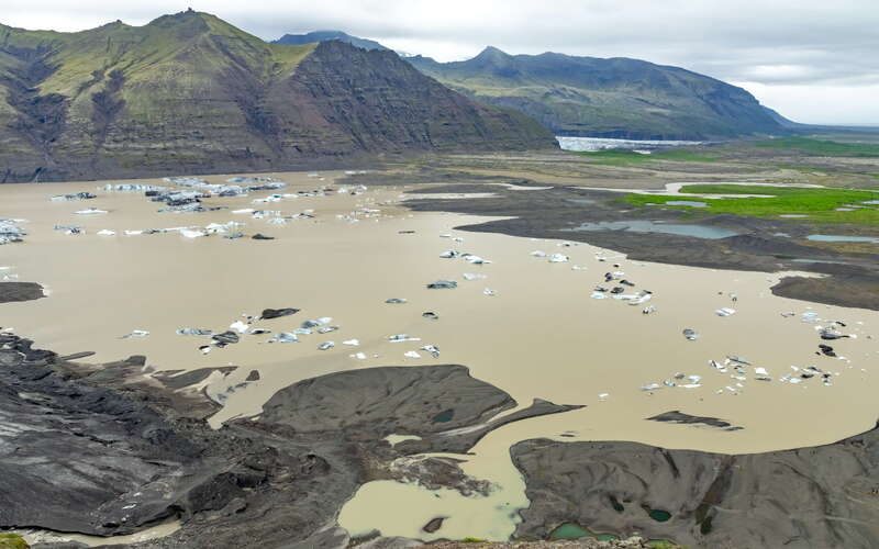 Skaftafellsjökull | Proglacial lake in 2024