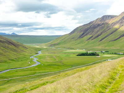 Svartá valley with Bólstaðarhlíð