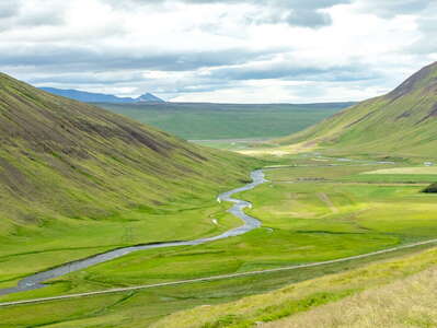 Svartá valley with Norðurlandsvegur