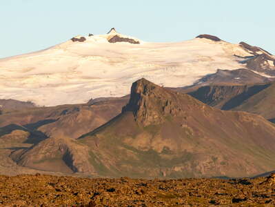 Snæfellsjökull at sunset