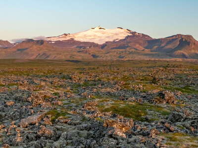 Snæfellsjökull at sunset