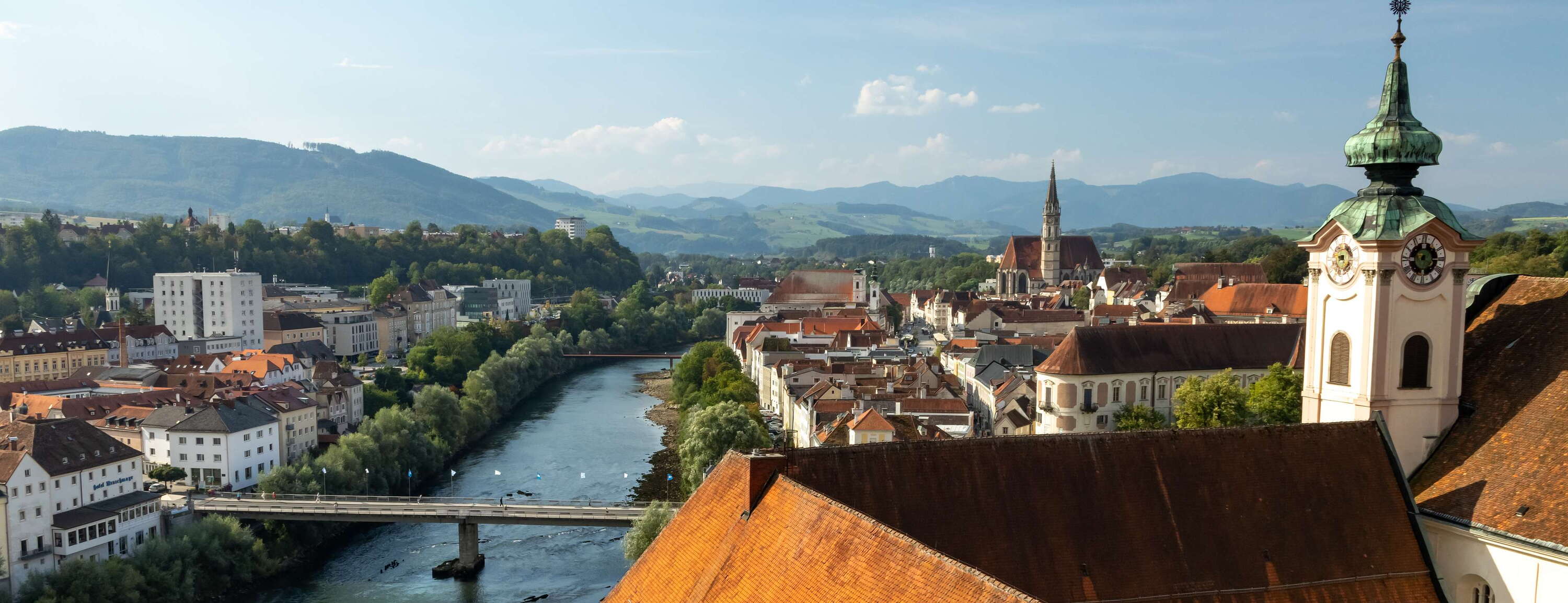 Steyr | Michaelerkirche with Enns and Innere Stadt